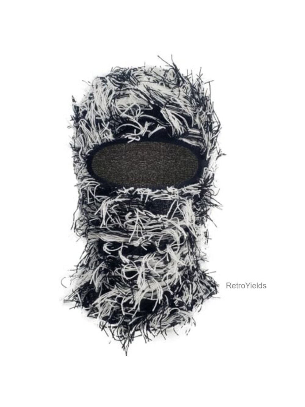 Distressed Balaclava Ski Mask Knitted Full Face Mask Unisex